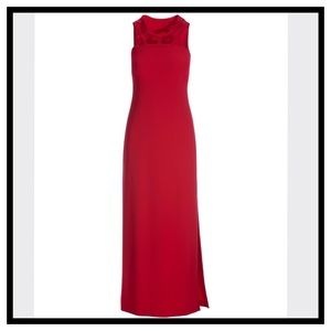 BOSTON PROPER BEYOND TRAVEL CUT OUT MAXI DRESS NWT